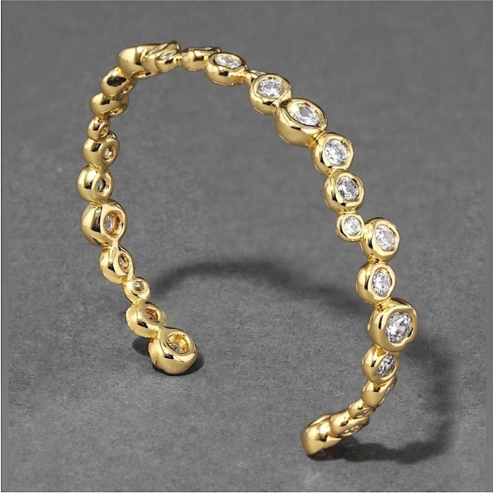 ALEXIS BITTAR • Asterales Gold Skinny Cuff Bracelet